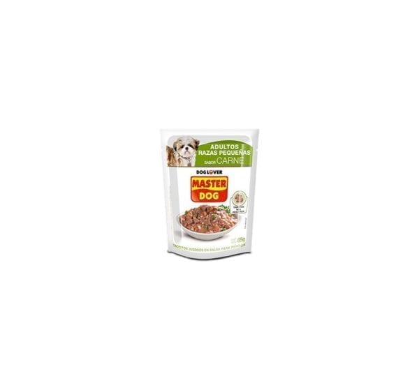 Master Dog Trocitos Jugosos Adultos Razas Pequeñas Carne x 20 unidades