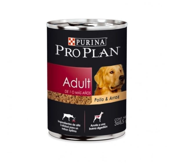 Pro Plan Lata Adult Pollo & Arroz 368 gr x 12 unidades