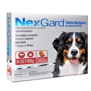NexGard 25 a 50 KG - 136mg 3 Comprimidos