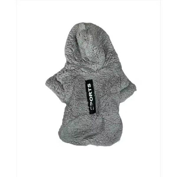 Polerón Capa Mascotas Chiporro Gris Negro Talla S (76035) - Imagen 2