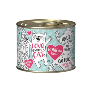 Lata Gato Love Is Where Cat Chicken Trout 200 GR (91740)