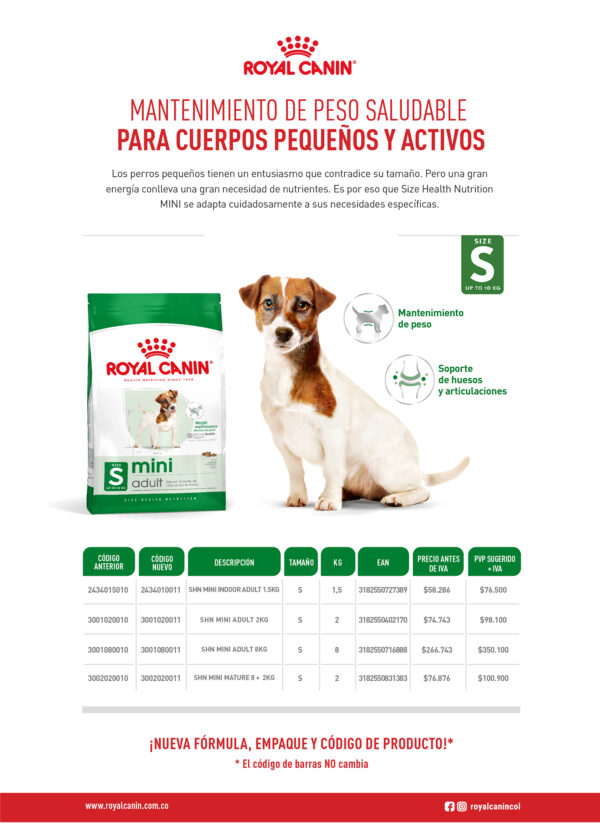Royal Canin Mini Adulto 2.5 KG - Imagen 3