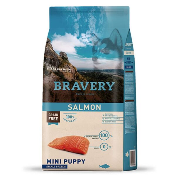 Bravery Salmón Mini Puppy Small Breeds 2 KG