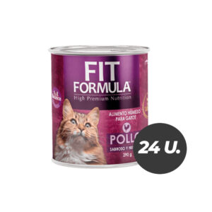 Lata Fit Formula Gato Pollo Display 24 Unidades 290 GR