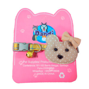 Collar Peluche Osito Beige (7064)