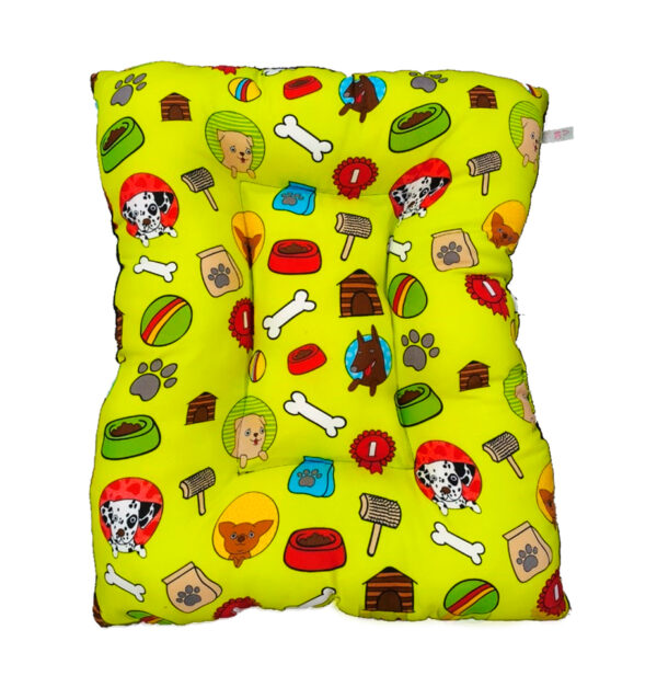 Cama Colchoneta Mascotas Perrito Hueso Cepillo 60 cm