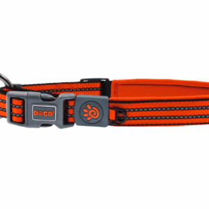 Collar para Perro Doco Talla M Naranjo Reflectante (DCV006-S8M)