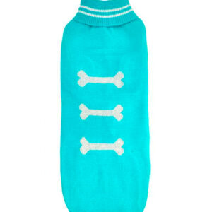 Chaleco Lana Huesito Celeste Talla 5XL (7470)