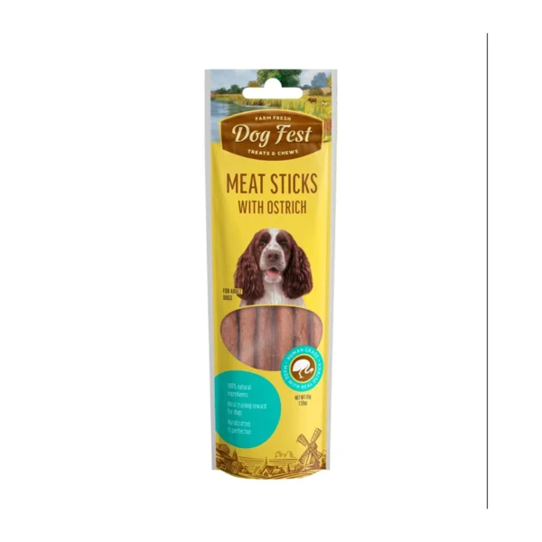 Snack Dog Fest Sticks Carne De Avestruz 45 GR