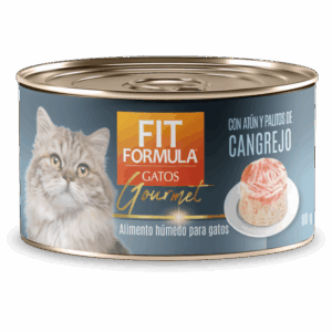 Lata Fit Gato Gourmet Atun Palitos de Cangrejo 80 gr
