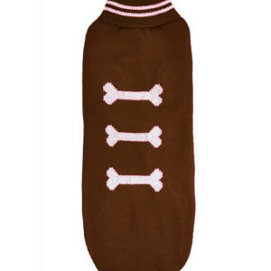 Chaleco Lana Huesito Cafe Talla 5XL (74715)