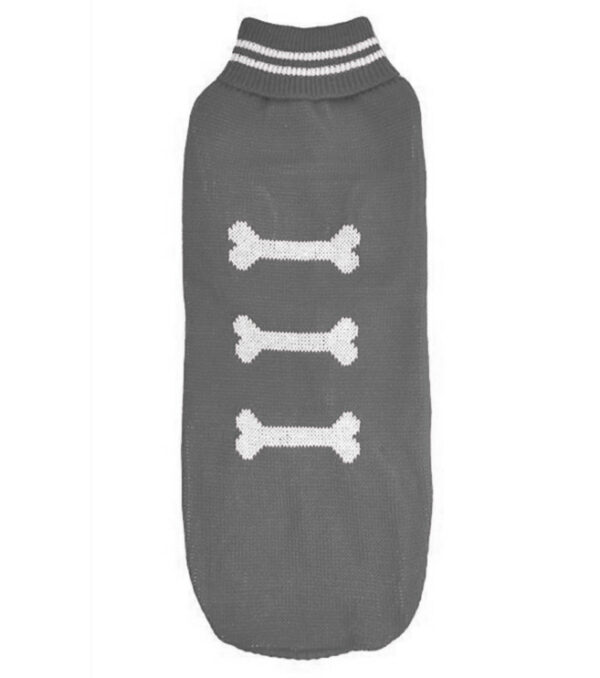 Chaleco Lana Huesito Gris Talla 5XL (74715)