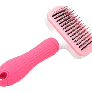 Rasqueta Cepillo Ovalada Rosa (MABT-328)