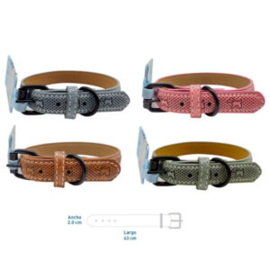 Collar Diseño Perritos Colores 33cm (74591) Unidad