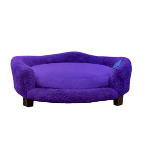 Cama Sofa Mascotas de Lujo Ovalado Morado Talla M