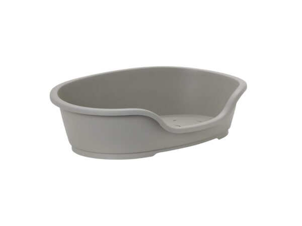 Cama Rígida Mascotas Gris Talla M 62x43 cm (79267)