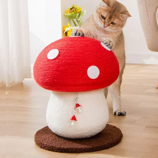 Rascador Hongo Blanco Rojo 28x34cm (JXL69711) - Imagen 3