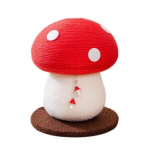 Rascador Hongo Blanco Rojo 28x34cm (JXL69711)