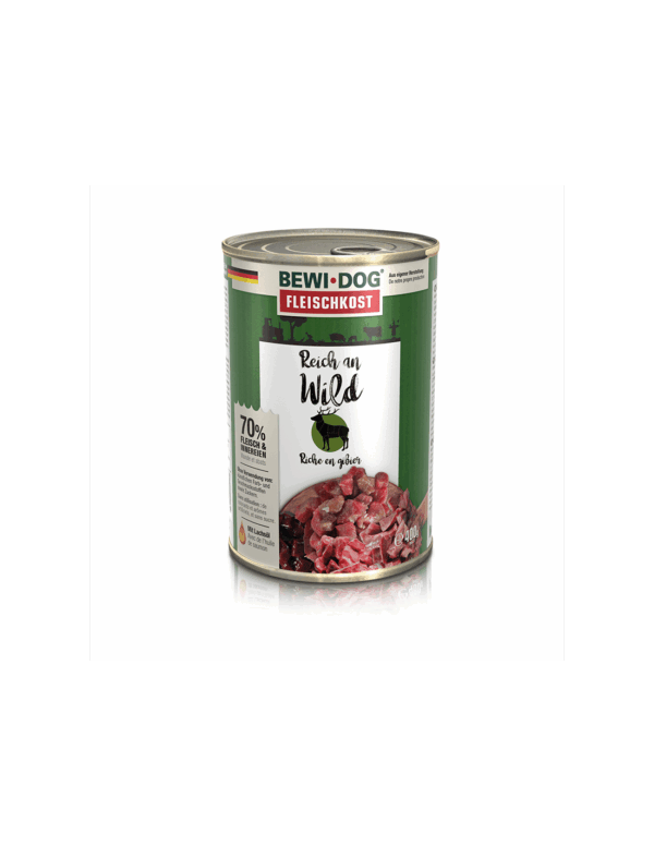 Lata BewiDog Rico en Venado 400 GR