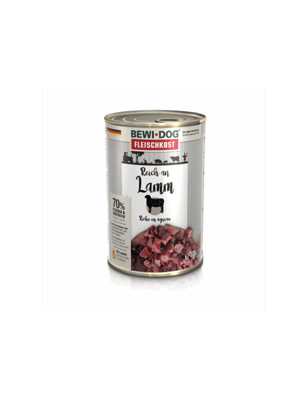 Display Lata BewiDog Rico en Cordero 6x400 GR - Imagen 2
