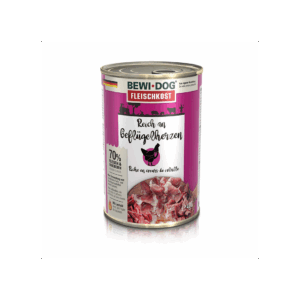 Lata BewiDog Rico en Corazón de Ave 400 GR
