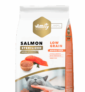 Amity Low Grain Salmon Gato Adulto Sterilized 7 KG