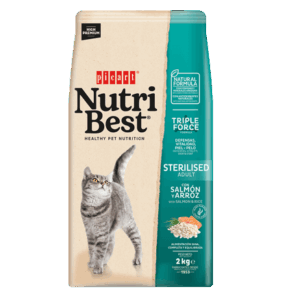 Nutribest Cat Adult Sterilised Salmon & Rice 8 KG