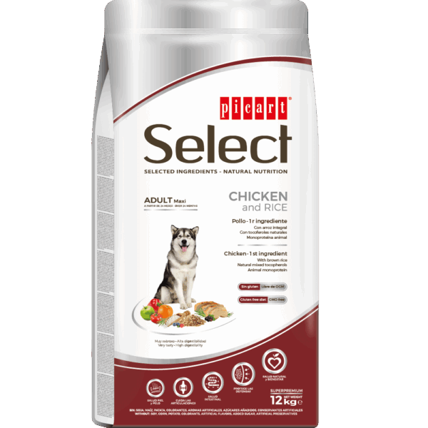 Picart Select Dog Adult Maxi Chicken & Rice 12 KG