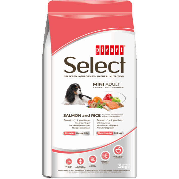Picart Select Dog Mini Adult Salmon & Rice 8 KG