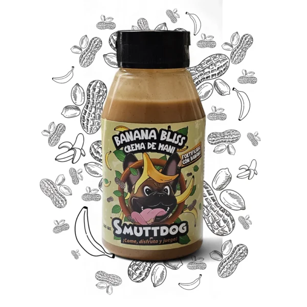 Snack Sabrosa Crema de Maní Banana Bliss SmuttDog 260 GR - Imagen 2