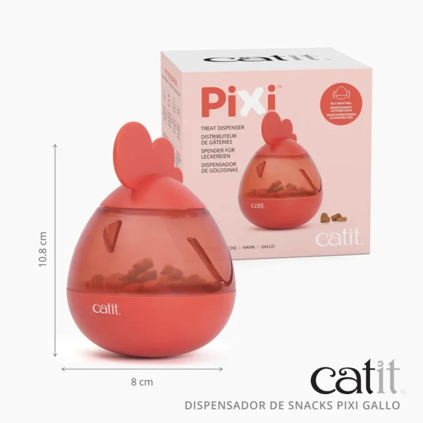 Juguete Gato Catit Pixi Dispensador Golosinas Gallo (43032) - Imagen 3