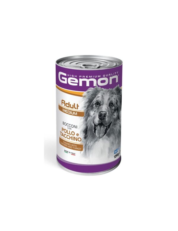 Lata para Perro Gemon Adulto Medium  1250 GR (1,2 KG) - Imagen 2