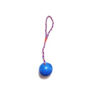 Juguete para perro Bola Warrior Maciza + cuerda colores surtidos (ER059)