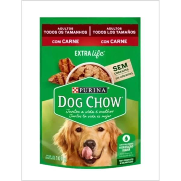 Sachet Dog Chow Carne 20x100 GR (901)