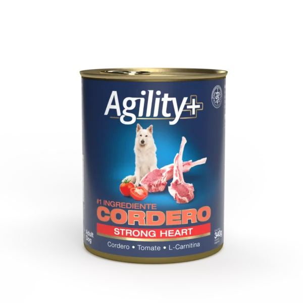 Lata Agility Perro Cordero Strong Heart 340 GR