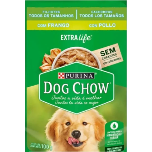 Sachet Dog Chow Cachorro Pollo 20 Unidades 100 GR