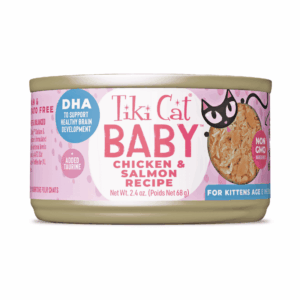 Lata Tiki Cat Baby Chicken y Salmón Recipe 68 GR
