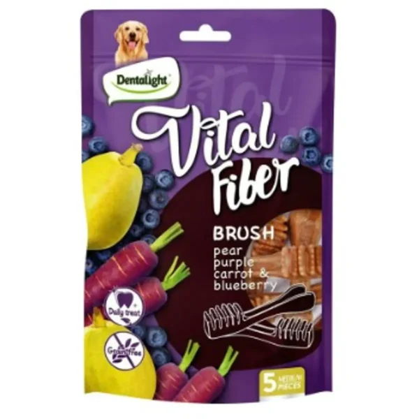 Snack dental para Perro Vital FIber Brush Pera 5 Unidades (10103)