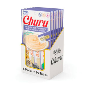 Caja Churu Cat Tuna Recipe with Clam 6 Sachets de 4 Tubos (USA664)