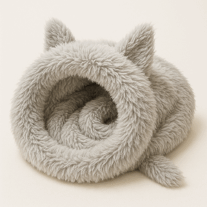 Cama Casa Peluda Diseño Gatito Ploma 70x40 cm (77178)