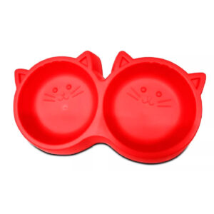 Plato Doble Diseño Gato Rojo (582) Unidad