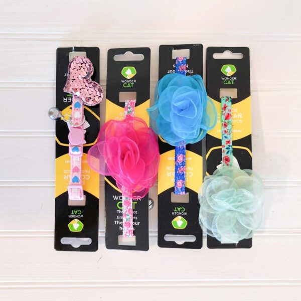 Collar Wonder Cat Rosas y Corazón (PQ-016) Unidad - Imagen 4