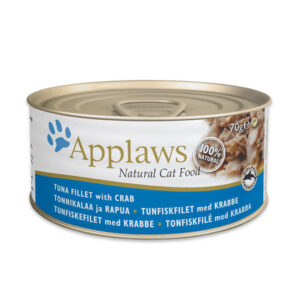 Lata Applaws Gato Filete Atun Cangrejo 70 GR
