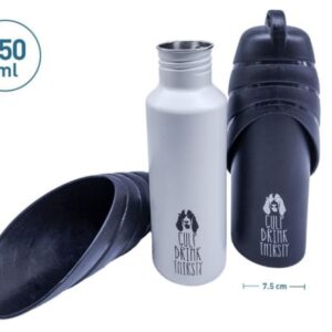 Botella Bebedero Agua  Metal 750ml (78837)