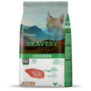Bravery Gato Kitten Chicken 2 KG