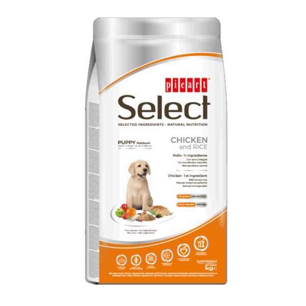 Picart Select Dog Puppy Medium Chicken & Rice 3 KG