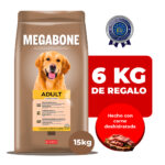 Megabone Premium Dog Adult 15 KG + 6 KG de Regalo (21 KG)