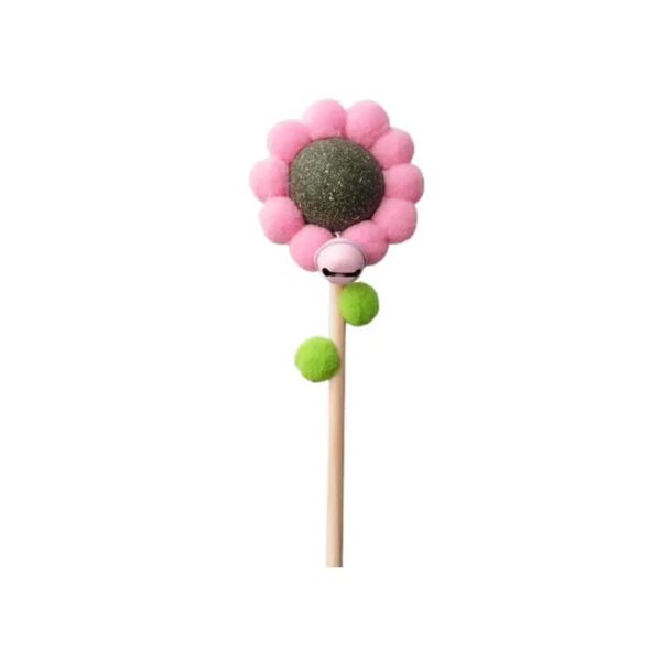 Juguete Gato Varilla Flor Cascabel Catnip (CTB-85) - Imagen 3