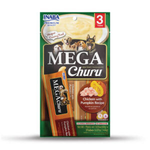 Snack para Perro Mega Churu Dog Chicken and Pumpkin 48 GR 3 Tubos (USD622)