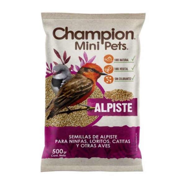 Alimento Alpiste Champion Mini Pets 500 GR - Imagen 2